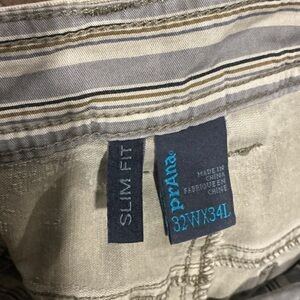 Prana Gray Slim Fit Trousers